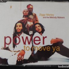 CDs de Música: ZIGGY MARLEY AND THE MELODY MAKERS: POWER TO MOVE YA + 3, CD MAXI WARNER WE 739. GERMANY, 1995. Lote 238687795