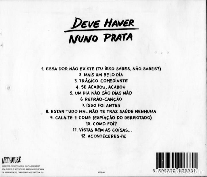 CDs de m&uacute;sica: NUNO PRATA - DEVE HAVER - CD - Foto 2