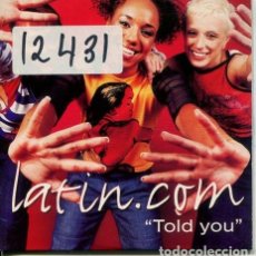 CDs de Musique: LATIN.COM / TOLD YOU (CD SINGLE CARTON PROMO 2000). Lote 239442690