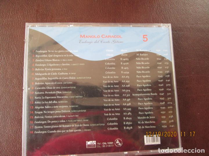 CDs de m&uacute;sica: MANOLO CARACOL , EMBRUJO DEL CANTE GITANO PRECINTADO - Foto 2