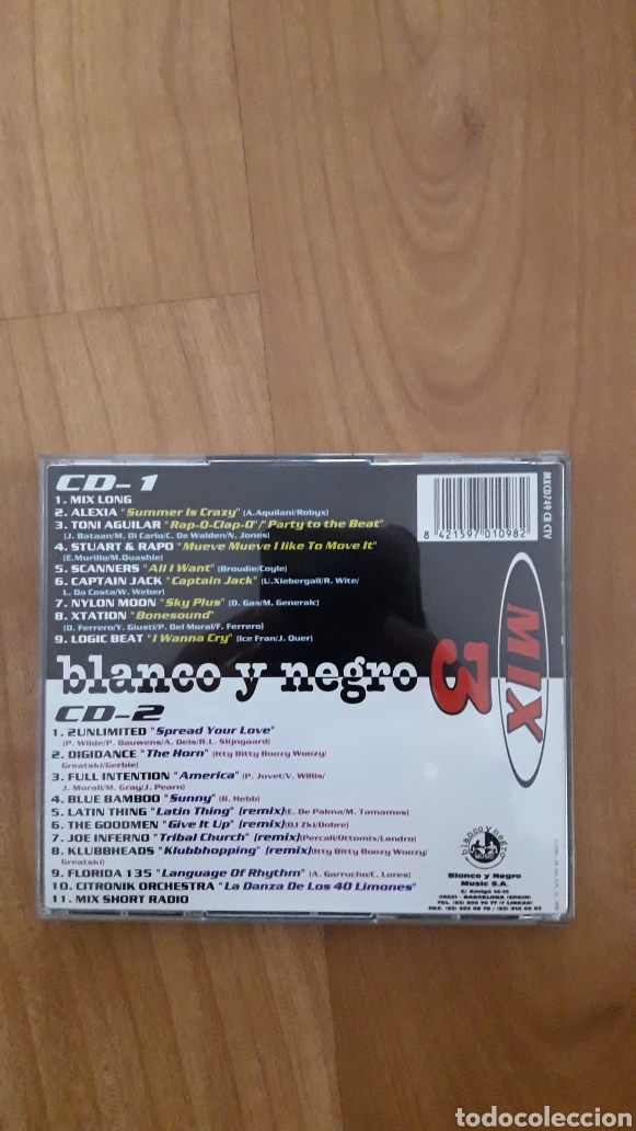 CDs de m&uacute;sica: DOBLE CD BLANCO Y NEGRO MIX 3 - Foto 2