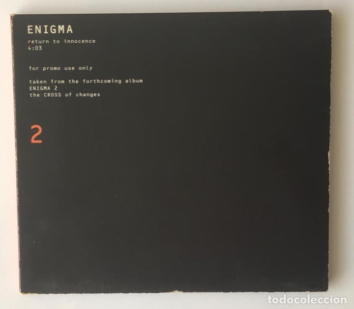 CDs de m&uacute;sica: ENIGMA. RETURN TO INNOCENCE. VIRGIN. PROMO. - Foto 1