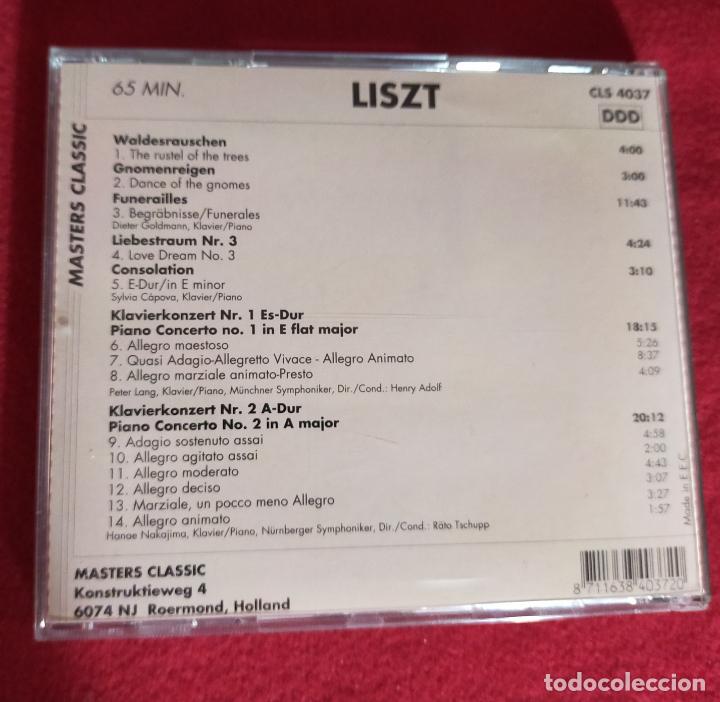 CDs de m&uacute;sica: MASTERS CLASSIC - LISTZ - CD - Foto 2