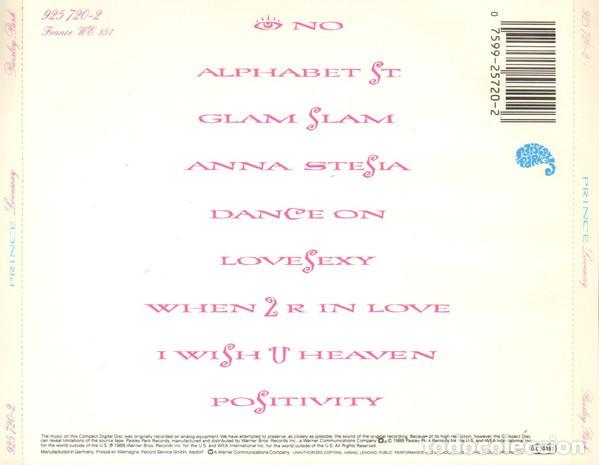 CDs de m&uacute;sica: Prince - Lovesexy - Foto 2