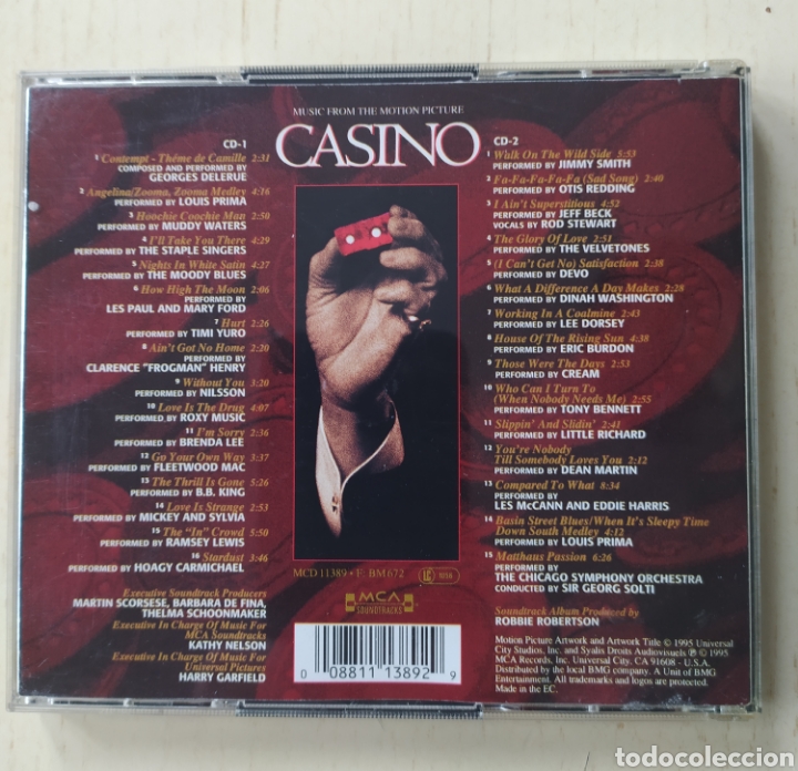 CDs de m&uacute;sica: BSO Casino Scorsese. - Foto 2
