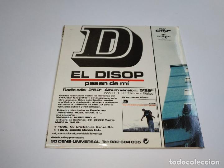 CDs de m&uacute;sica: El Disop - Pasan De Mi (CD, Single) - Foto 2