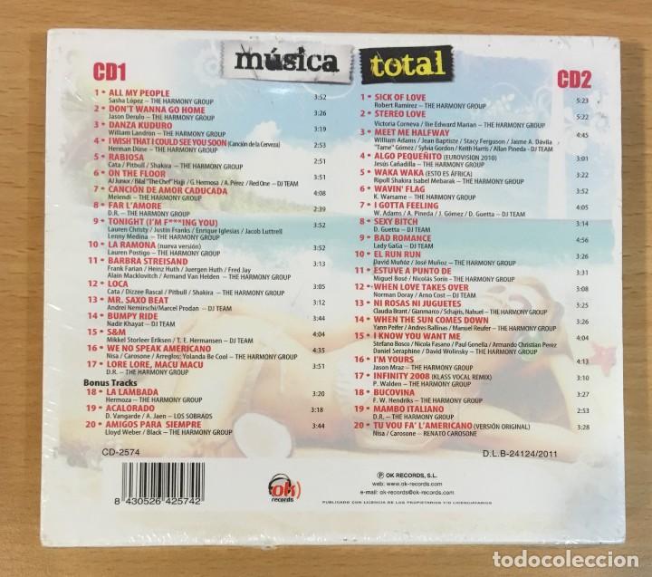 CDs de m&uacute;sica: DOBLE CD M&Uacute;SICA TOTAL (2011) - 40 &Eacute;XITOS. PRECINTADO - Foto 3