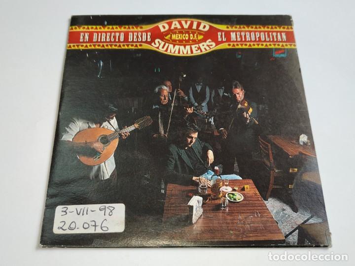 CDs de m&uacute;sica: David Summers - En Directo Desde El Metropolitan (CD, Promo) - Foto 1