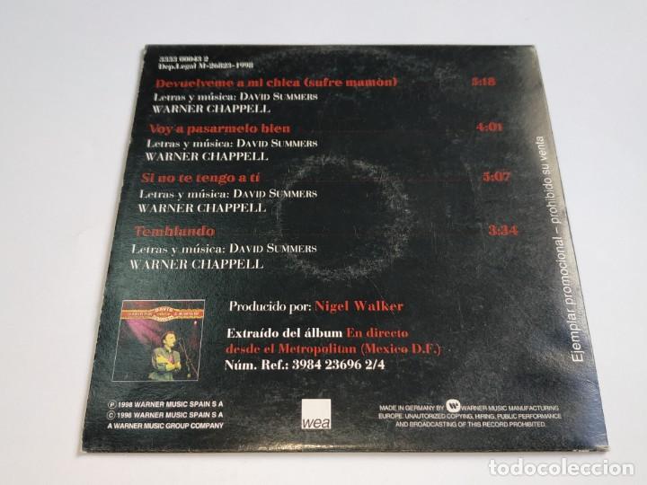 CDs de m&uacute;sica: David Summers - En Directo Desde El Metropolitan (CD, Promo) - Foto 2