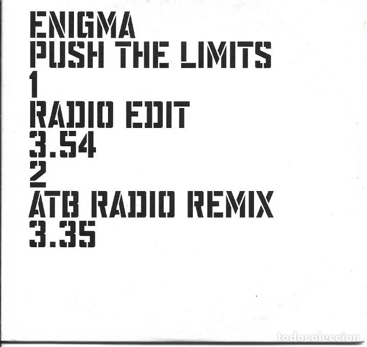 CDs de m&uacute;sica: ENIGMA - PUSH THE LIMITS CD SINGLE 2 TEMAS PROMO 2000 - Foto 1
