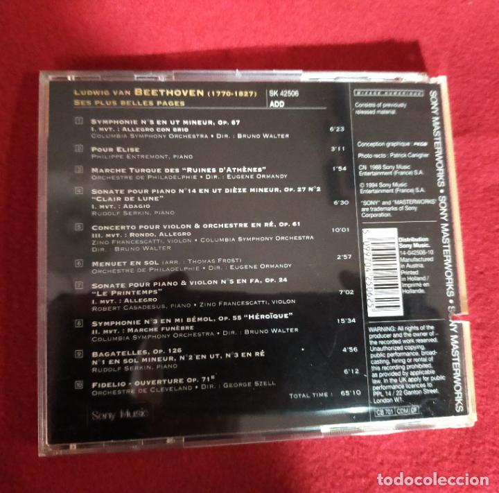 CDs de m&uacute;sica: BEETHOVEN - SES PLUS BELLES PAGES - CD - Foto 2