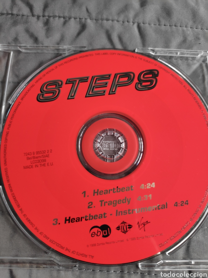 CDs de m&uacute;sica: Cd single - Steps - Heartbeat - Foto 2