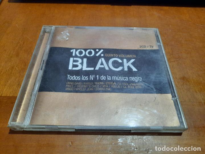 CD de M&uacute;sica: 100% BLACK. QUINTO VOLUMEN. CD DOBLE EN BUEN ESTADO