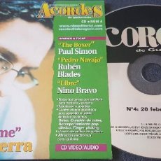 CDs de Música: ACORDES DE GUITARRA REVISTA Y CD ROM AUDIO 4 PEDRO GUERRA PAUL SIMON RUBÉN BLADES NINO BRAVO