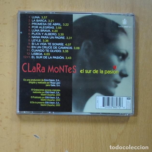 CDs de m&uacute;sica: CLARA MONTES - EL SUR DE LA PASION - CD - Foto 2