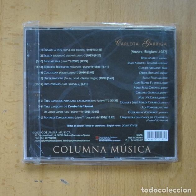 CDs de m&uacute;sica: CARLOTA GARRIGA - ELEGIA - 2 CD - Foto 2