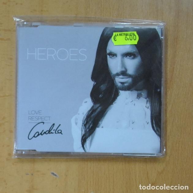 CDs de m&uacute;sica: CONCHITA - HEROES - CD SINGLE - Foto 1