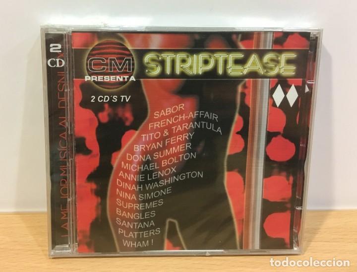 CDs de m&uacute;sica: DOBLE CD - CM CR&Oacute;NICAS MARCIANAS PRESENTA STRIPTEASE. SONY MUSIC, 2002. PRECINTADO