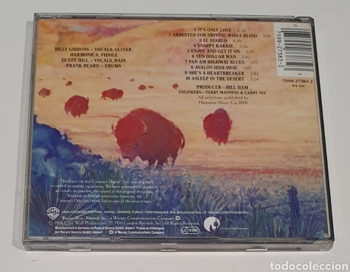 CDs de m&uacute;sica: ZZ TOP / CD / TEJAS - Foto 3