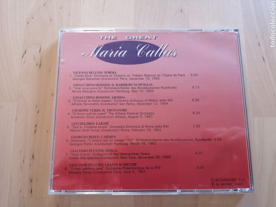 CDs de m&uacute;sica: CD the great Maria callas - Foto 2