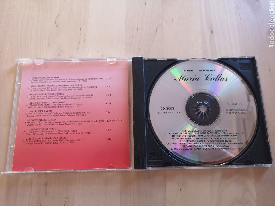CDs de m&uacute;sica: CD the great Maria callas - Foto 3