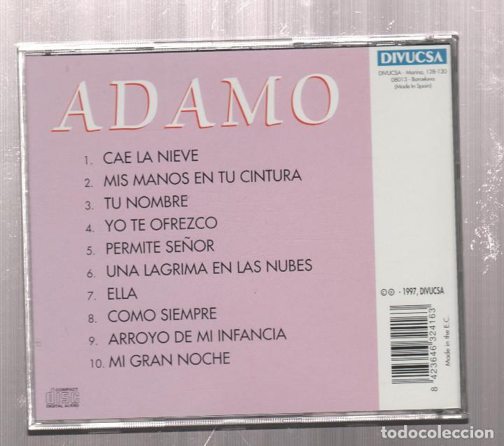 CDs de m&uacute;sica: ADAMO- EN ESPA&Ntilde;OL-CAE LA NIEVE - Foto 2