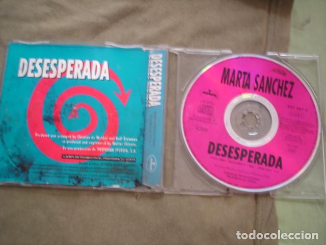CDs de m&uacute;sica: Marta S&aacute;nchez &lrm; Desesperada (cd-single) - Foto 2