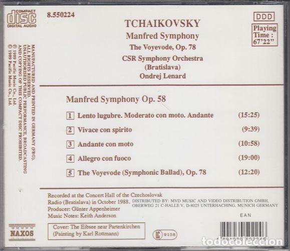 CDs de m&uacute;sica: TCHAIKOVSKY - MANFRED SYMPHONY - ONDREJ LENARD - CD - Foto 2