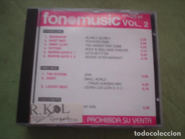 CDs de m&uacute;sica: Fonomusic Vol. 2 Marzo 94 - Foto 1