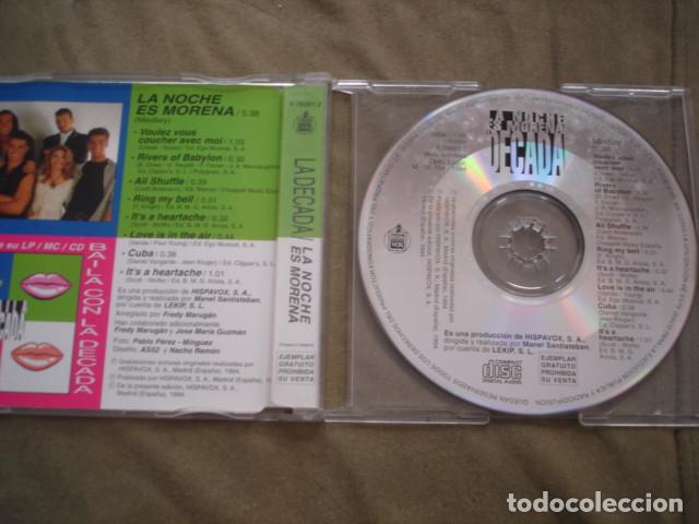 CDs de m&uacute;sica: La D&eacute;cada Prodigiosa &lrm; La Noche Es Morena (cd-single) - Foto 2