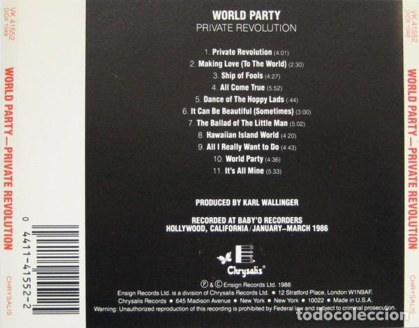 CDs de m&uacute;sica: World Party - Private Revolution - Foto 2