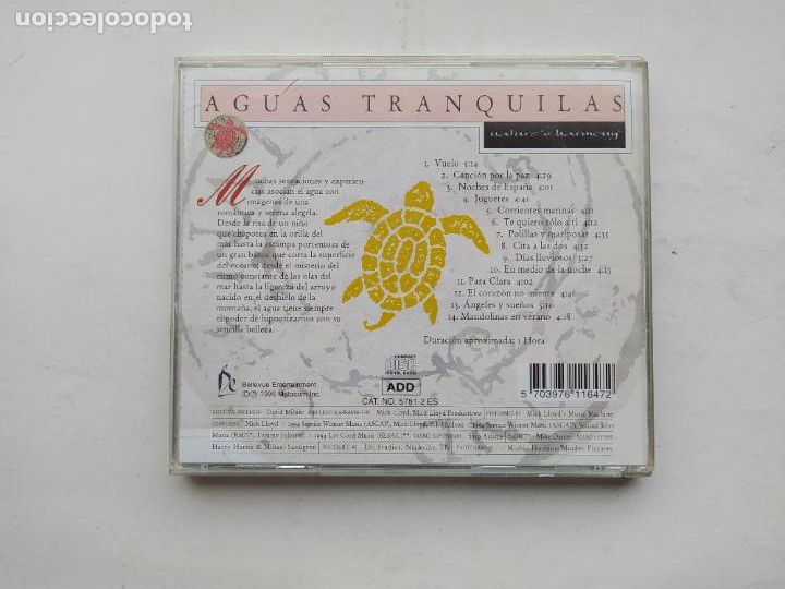 CDs de m&uacute;sica: AGUAS TRANQUILAS CD. TDKCD193 - Foto 3