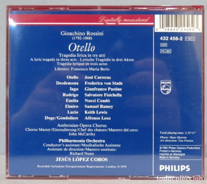 CDs de m&uacute;sica: CD. ROSSINI. OTELLO. LOPEZ COBOS - Foto 2