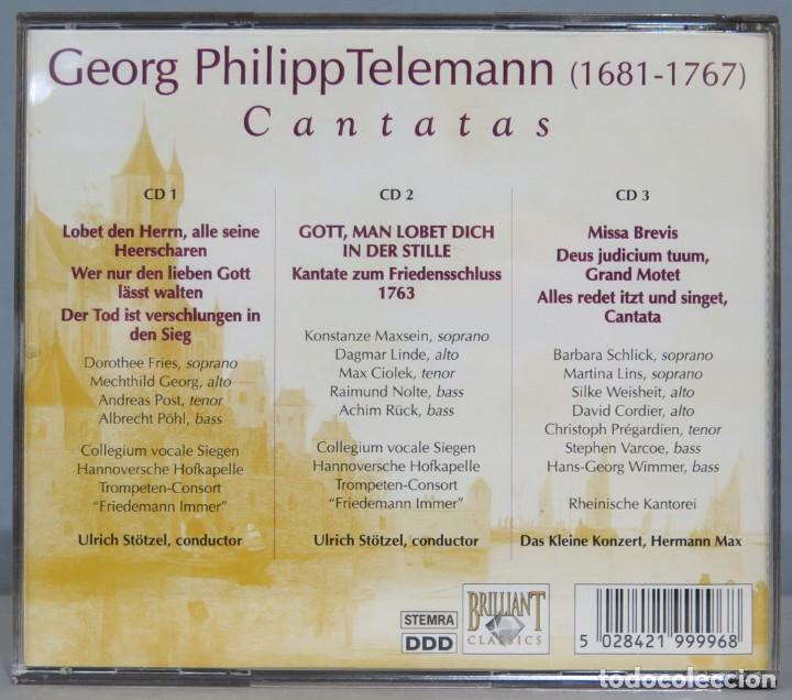 CDs de m&uacute;sica: 3 CD. CANTATAS. TELEMANN - Foto 2