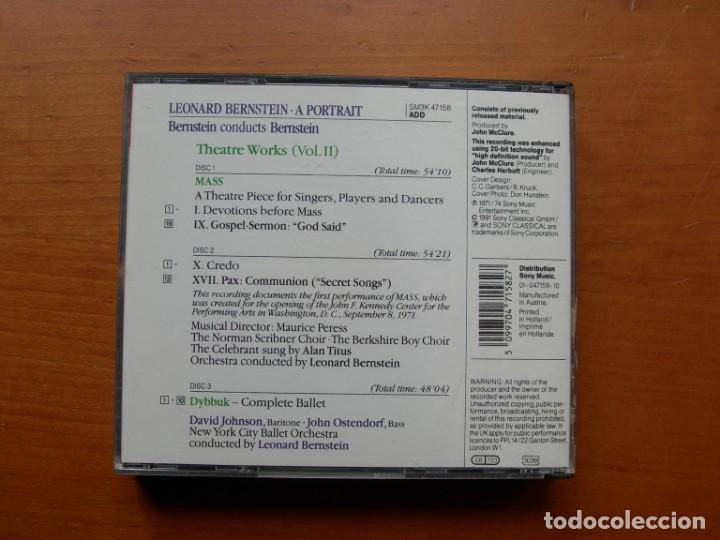 CDs de m&uacute;sica: LEONARD BERNSTEIN - A PORTAIT / 3 CDS + LIBRETTO - Foto 2