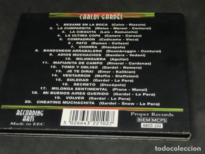 CDs de m&uacute;sica: CARLOS GARDEL - ABSOLUTE BEST - TANGO - DIGIPACK - 1999 - CD - Foto 2