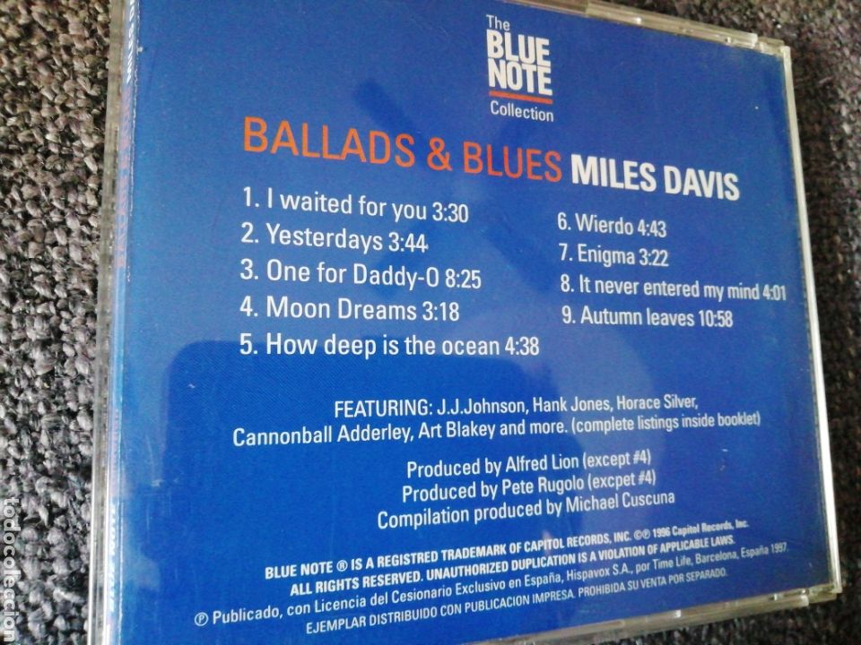 CDs de m&uacute;sica: Miles Davis. Ballads and Blues. - Foto 2