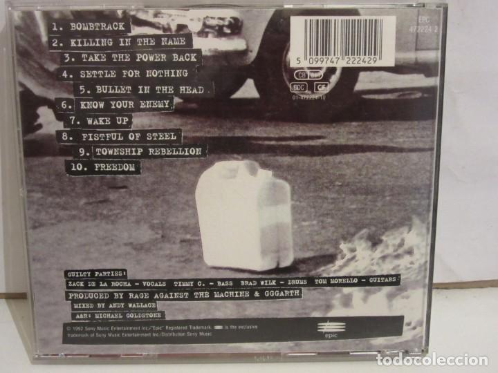 CDs de m&uacute;sica: Rage Against The Machine - CD - 1992 - Europe - EX+/EX+ - Foto 2