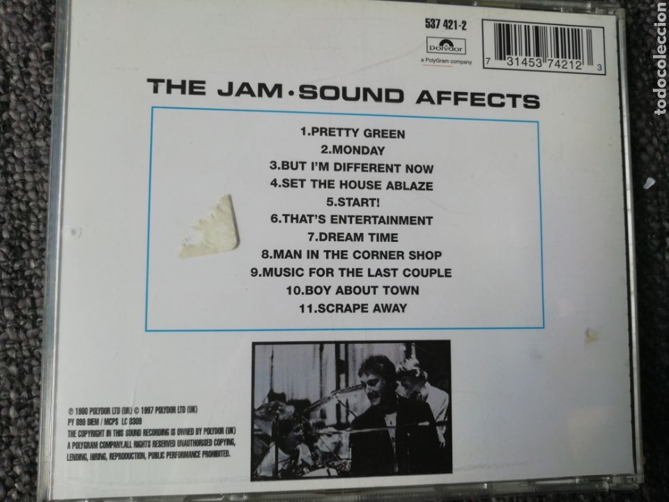 CDs de m&uacute;sica: Sound Affects. The Jam. - Foto 2