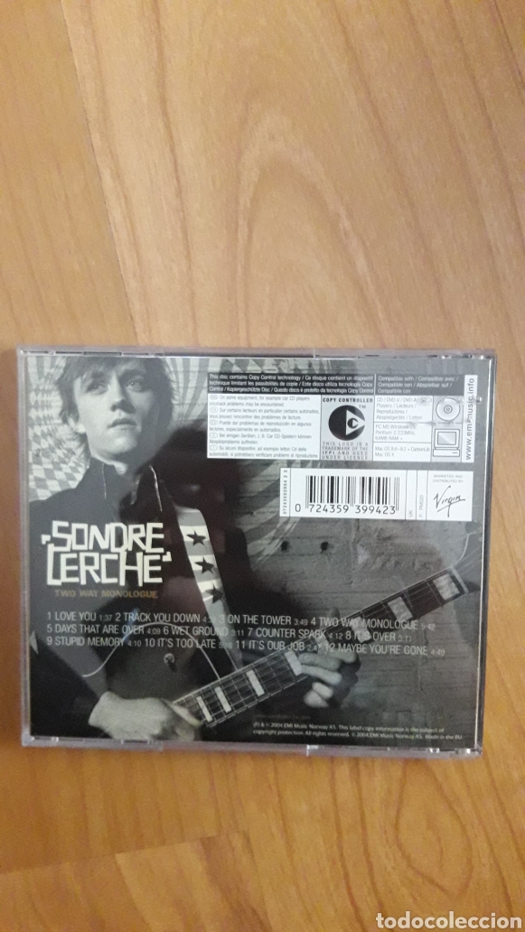 CDs de m&uacute;sica: SONDRE LERCHE. TWO WAY MONOLOGUE - Foto 2