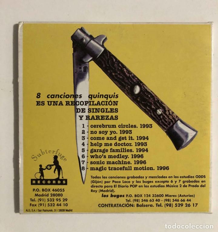 CDs de m&uacute;sica: Cd Los Buges &lrm;&ndash; 8 Canciones Quinquis - Foto 2
