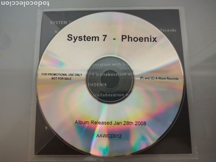 CDs de m&uacute;sica: CD SYSTEM 7 PHOENIX 2008 PROMOCIONAL - Foto 3