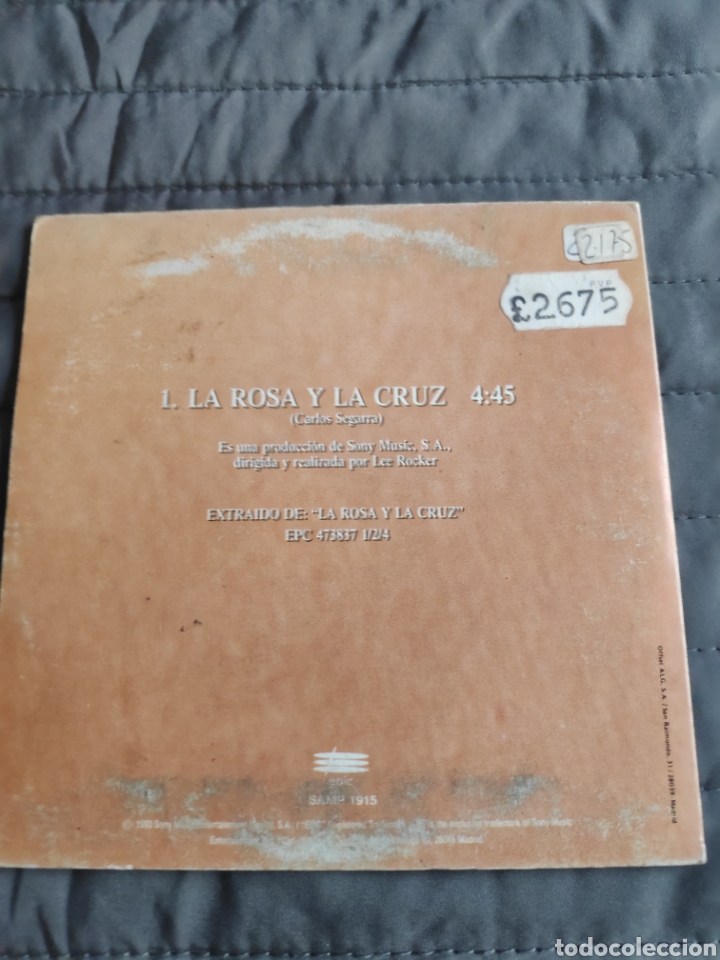 CDs de m&uacute;sica: Cd single - Los Rebeldes - La rosa y La cruz - Foto 1