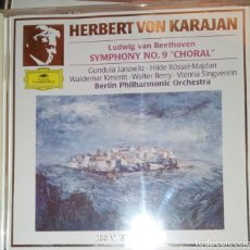 CDs de Música: HERBERT VON KARAJAN - BEETHOVEN SYMPHONY NO. 9 ”CHORAL”. Lote 243062465