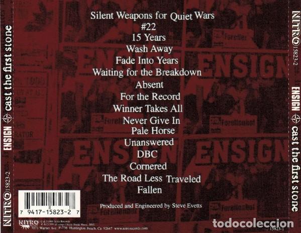 CDs de m&uacute;sica: Ensign - Cast the first stone - Foto 2
