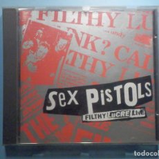 CDs de Música: CD COMPACT DISC - SEX PISTOLS - FILTHY LUCRE LIVE