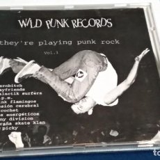 CDs de Música: CD VARIOS GRUPOS (THEY'RE PLAYING PUNK ROCK VOL. 1 ) 1997 WILD PUNK RECORDS - PUNK - POCO USO