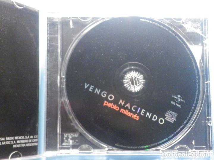 CDs de m&uacute;sica: CD Compact Disc - Pablo Milan&eacute;s - Vengo naciendo - Foto 2
