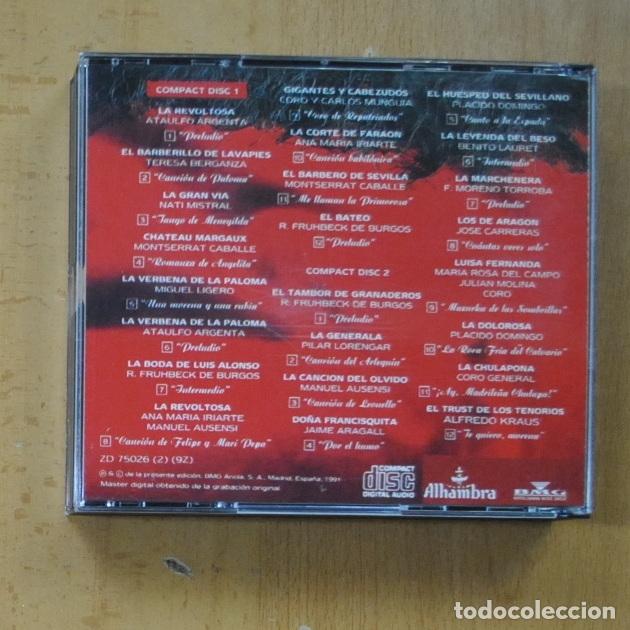 CDs de m&uacute;sica: VARIOS - LOS 24 GRANDES EXITOS DE ZARZUELA - 2 CD - Foto 2