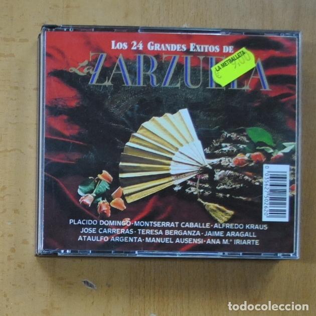 CDs de m&uacute;sica: VARIOS - LOS 24 GRANDES EXITOS DE ZARZUELA - 2 CD - Foto 1
